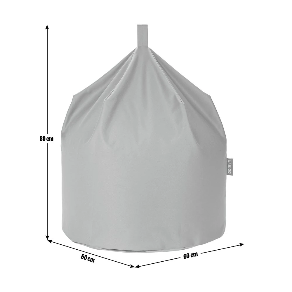 Kaikoo Large Grey Classic Bean Bag 7 Kaikoo Large Grey Classic Bean Bag - Image 5
