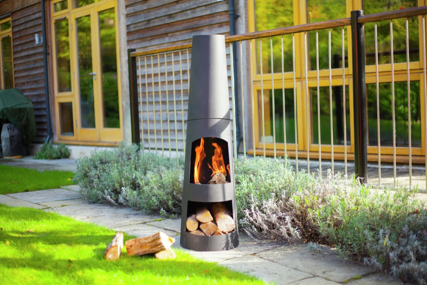 La Hacienda Circo Chiminea With Log Store 4 La Hacienda Circo Chiminea With Log Store - Image 2