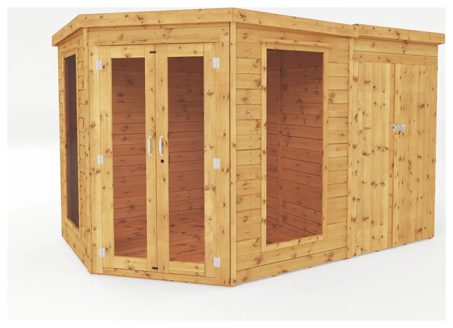 Mercia Corner Summerhouse With Shed - 7 X 7ft 3 Mercia Corner Summerhouse With Shed - 7 X 7ft