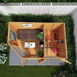 Mercia Corner Summerhouse With Shed - 7 X 7ft 18 Mercia Corner Summerhouse With Shed - 7 X 7ft -Bedding Promotion Store 8049166 R Z004A