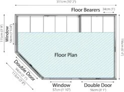 Mercia Corner Summerhouse With Shed - 7 X 7ft 26 Mercia Corner Summerhouse With Shed - 7 X 7ft -Bedding Promotion Store 8049166 R Z012A