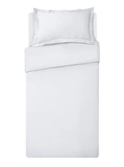 Habitat Egyptian Cotton 400TC White Bedding Set - Single -Bedding Promotion Store 8200455 R Z002A