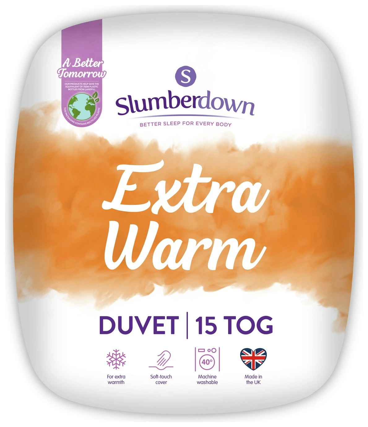 Slumberdown Extra Warm 15 Tog Duvet - Single 3 Slumberdown Extra Warm 15 Tog Duvet - Single