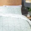 Habitat Stockholm Diamond Dash Duck Egg Bedding Set - Single -Bedding Promotion Store 8277385 R Z001A