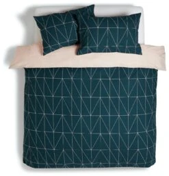 Habitat Geo Teal & Blush Reversible Bedding Set - Single 12 Habitat Geo Teal & Blush Reversible Bedding Set - Single -Bedding Promotion Store 8299947 R Z002A