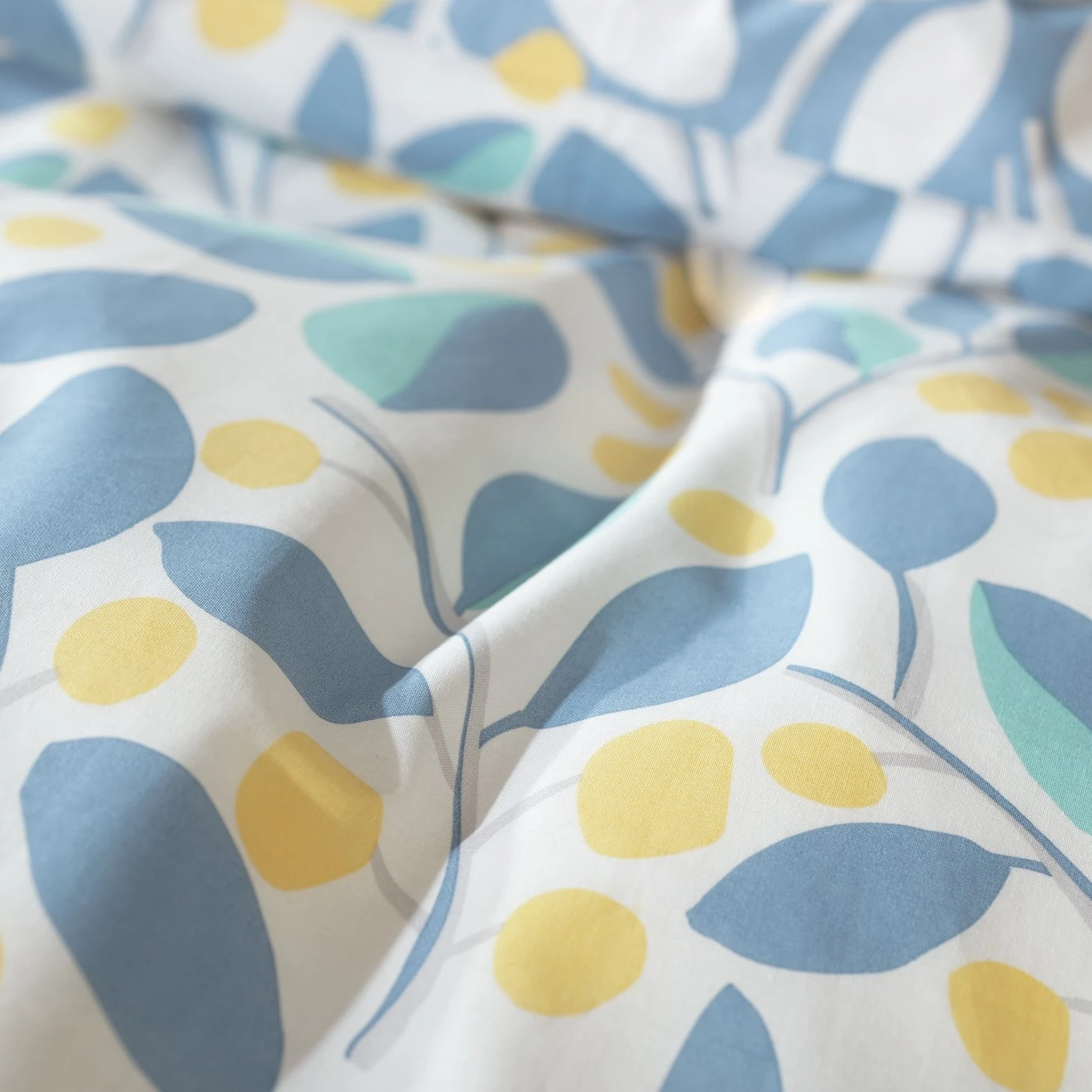 Habitat Scandi Floral Sky Blue & Yellow Bedding Set - Single 8 Habitat Scandi Floral Sky Blue & Yellow Bedding Set - Single - Image 6