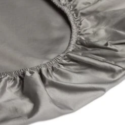 Habitat Egyptian Cotton 400TC Grey Fitted Sheet - Single -Bedding Promotion Store 8366928 R Z002A