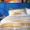 Habitat Stripe Mustard & White Bedding Set - Single 1 Habitat Stripe Mustard & White Bedding Set - Single -Bedding Promotion Store 8442323 R Z001A