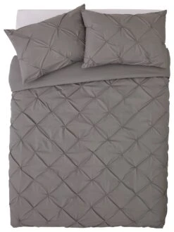Habitat Hadley Pintuck Grey Bedding Set - Double 9 Habitat Hadley Pintuck Grey Bedding Set - Double -Bedding Promotion Store 8477611 R Z002A