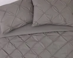 Habitat Hadley Pintuck Grey Bedding Set - Double 11 Habitat Hadley Pintuck Grey Bedding Set - Double -Bedding Promotion Store 8477611 R Z004A