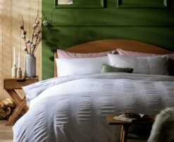 Habitat Cotton 300TC Waffle Striped White Bedding Set-Double 12 Habitat Cotton 300TC Waffle Striped White Bedding Set-Double -Bedding Promotion Store 8612483 R Z004A