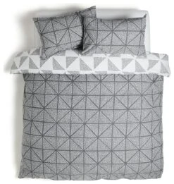 Habitat Stockholm Diamond Dash Grey Bedding Set - Single 12 Habitat Stockholm Diamond Dash Grey Bedding Set - Single -Bedding Promotion Store 8671022 R Z002A