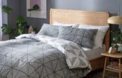 Habitat Stockholm Diamond Dash Grey Bedding Set - Single 15 Habitat Stockholm Diamond Dash Grey Bedding Set - Single -Bedding Promotion Store 8671022 R Z005A