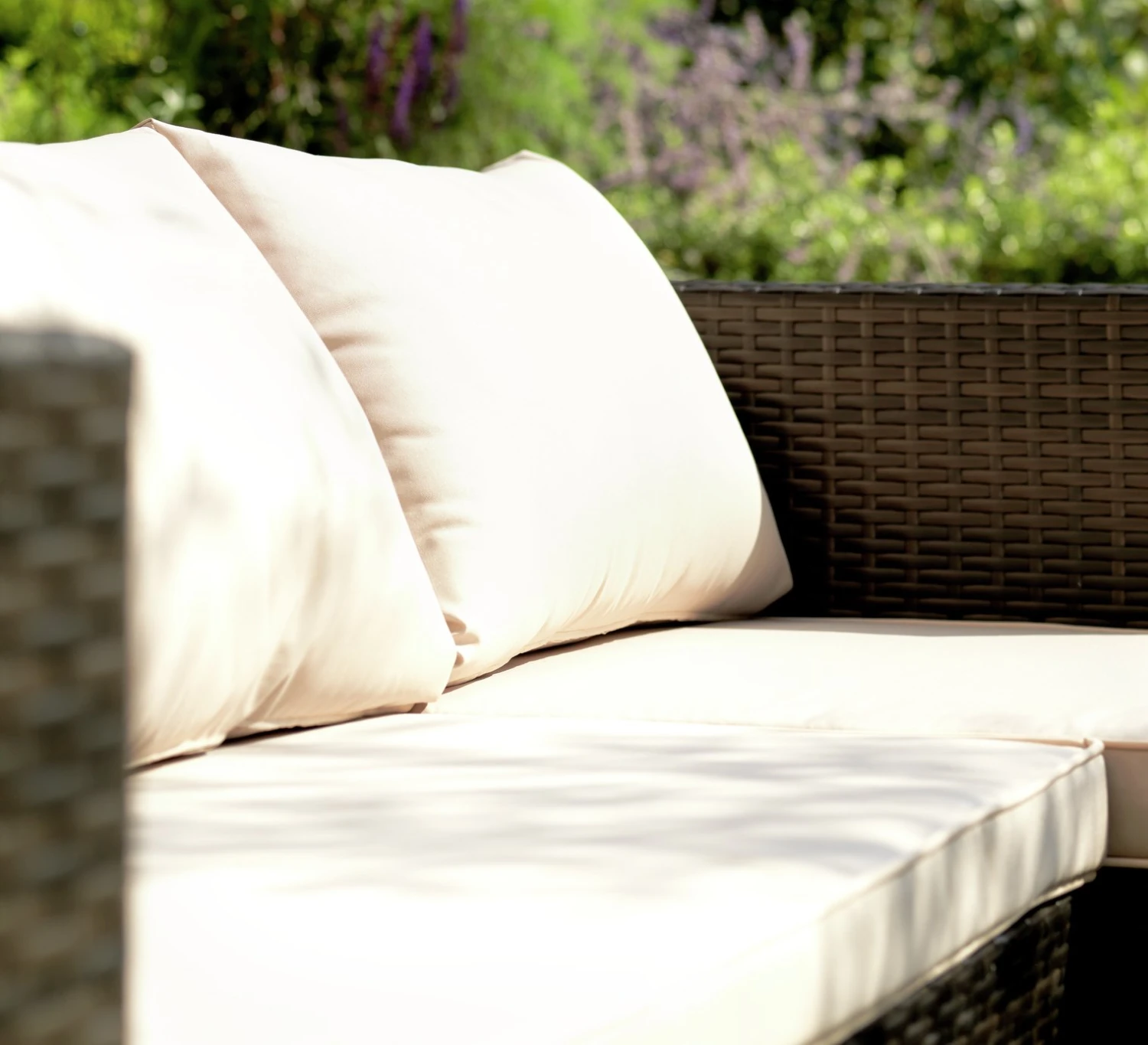 Habitat 4 Seater Rattan Effect Garden Sofa Set - Brown 7 Habitat 4 Seater Rattan Effect Garden Sofa Set - Brown - Image 5