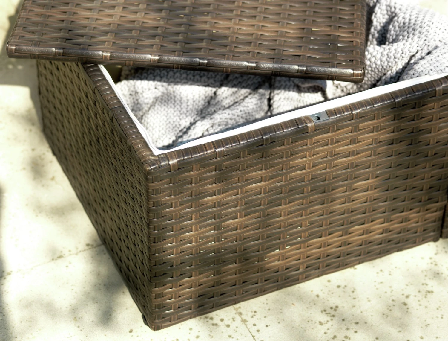 Habitat 4 Seater Rattan Effect Garden Sofa Set - Brown 11 Habitat 4 Seater Rattan Effect Garden Sofa Set - Brown - Image 9