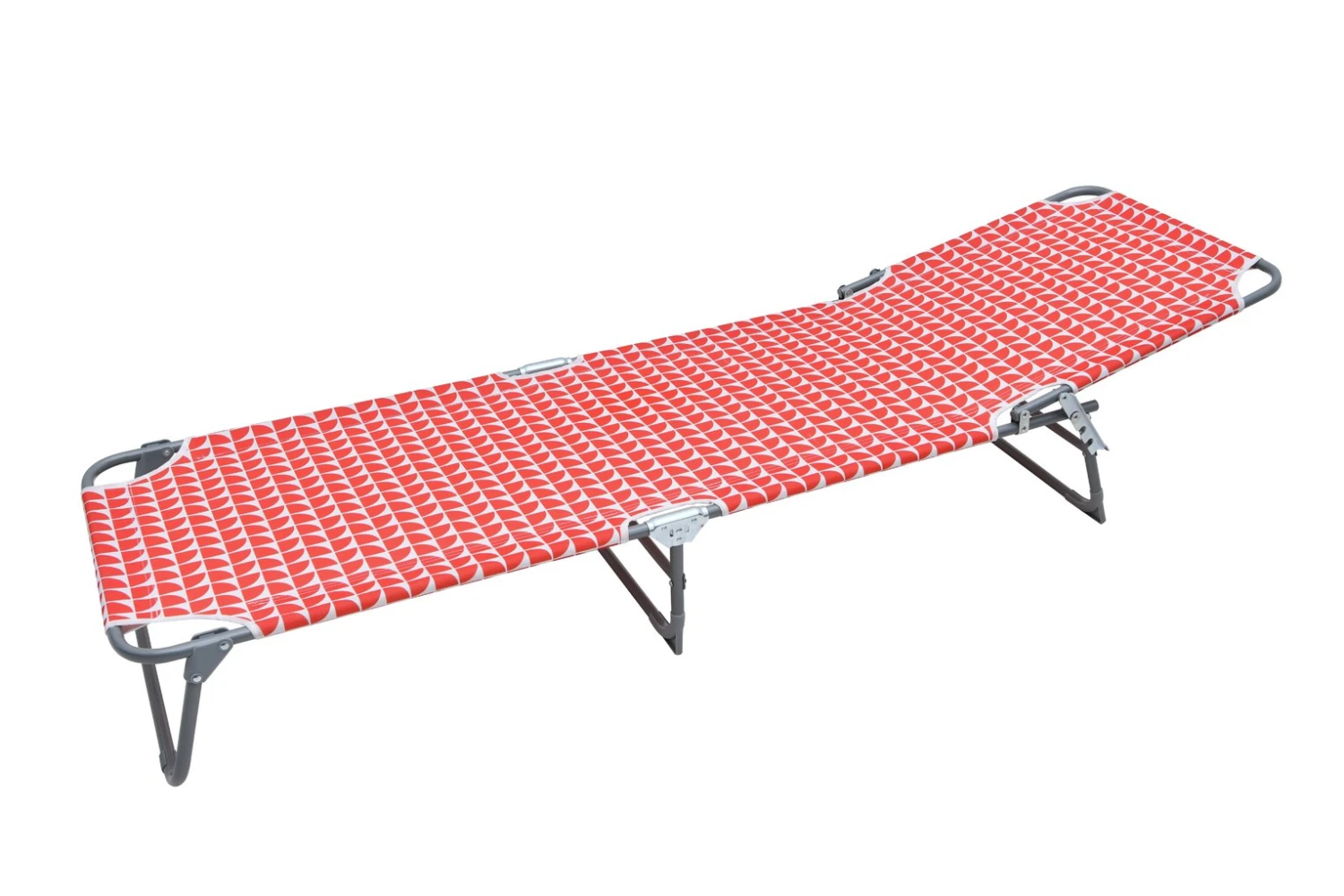 Habitat Folding Metal Sun Lounger - Geo Orange 9 Habitat Folding Metal Sun Lounger - Geo Orange - Image 7