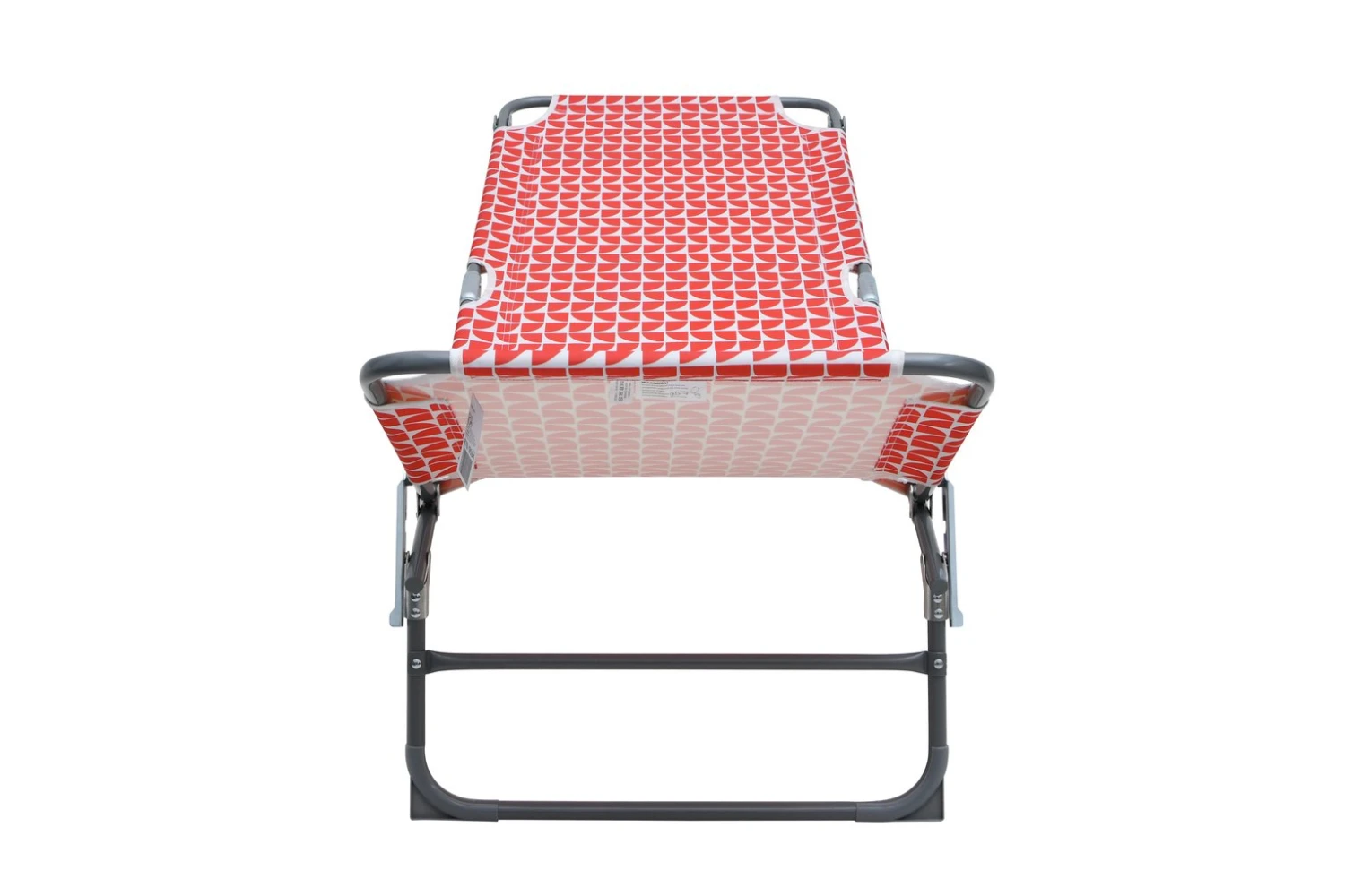 Habitat Folding Metal Sun Lounger - Geo Orange 11 Habitat Folding Metal Sun Lounger - Geo Orange - Image 9