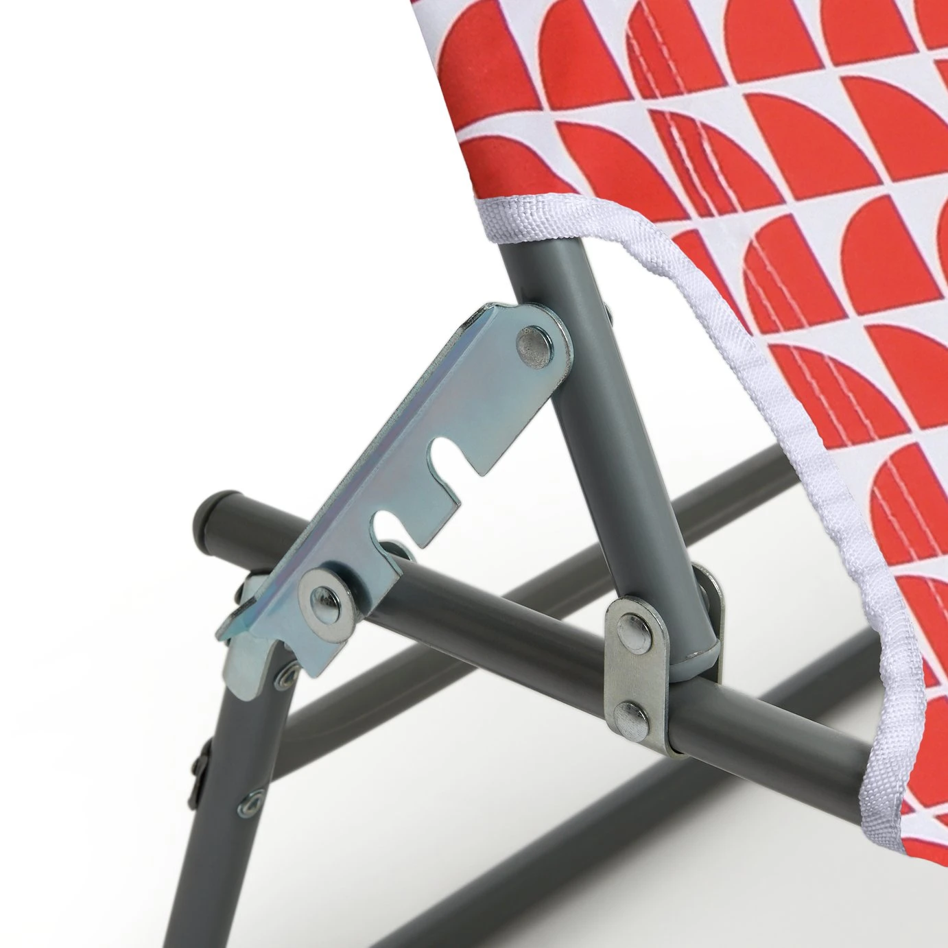 Habitat Folding Metal Sun Lounger - Geo Orange 14 Habitat Folding Metal Sun Lounger - Geo Orange - Image 12