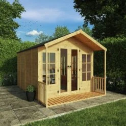 Mercia Wooden 12 X 8ft Premium Wessex Summerhouse 16 Mercia Wooden 12 X 8ft Premium Wessex Summerhouse -Bedding Promotion Store 8795324 R Z003A