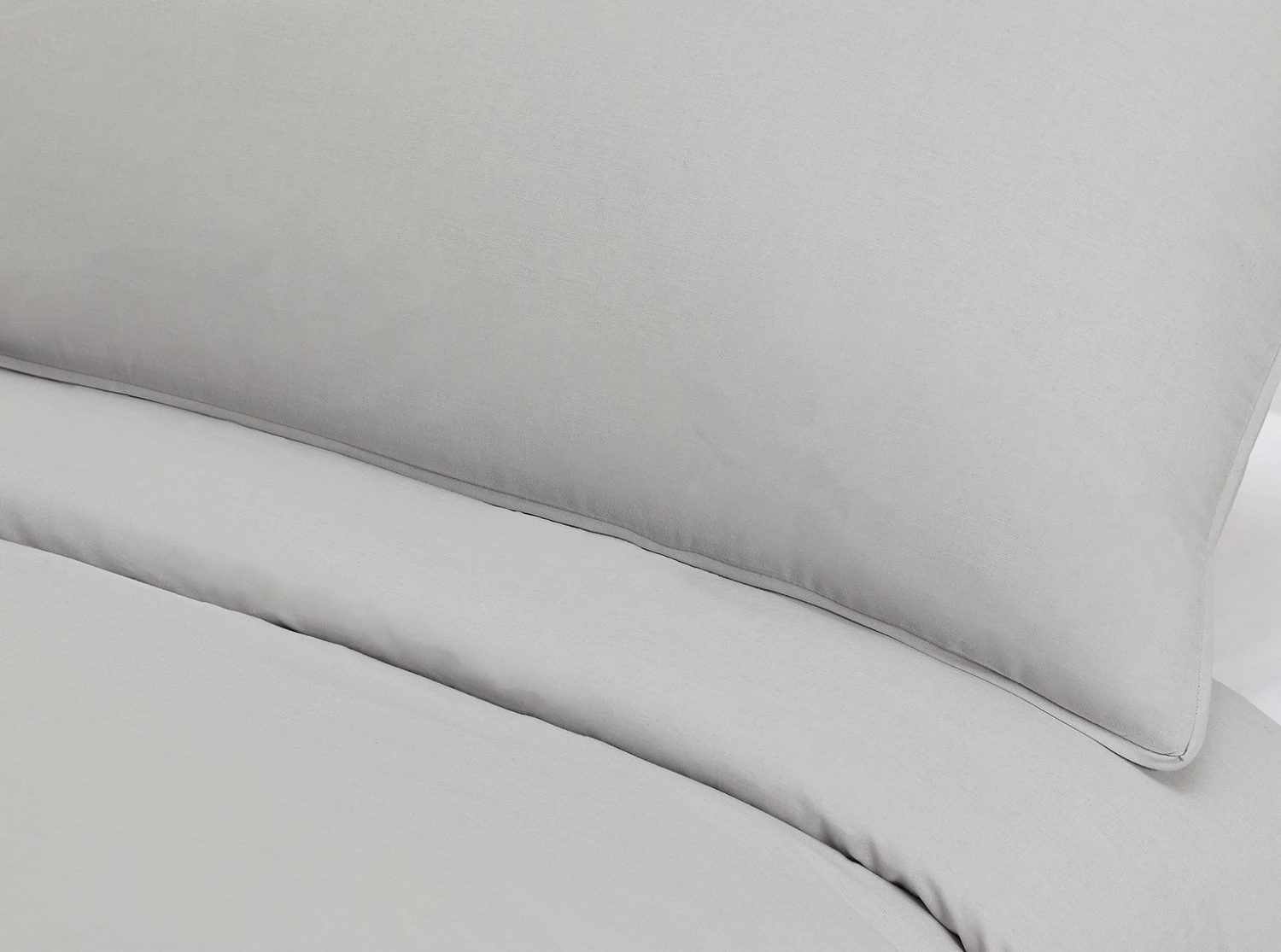 Habitat Cotton Rich Plain Grey Bedding Set - Single 4 Habitat Cotton Rich Plain Grey Bedding Set - Single - Image 2