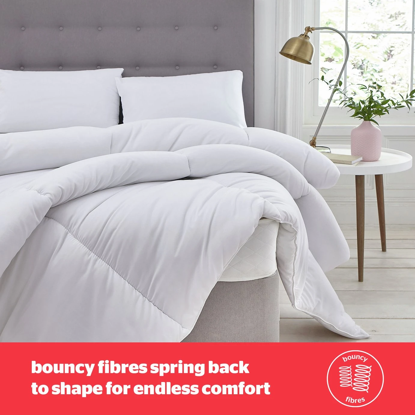 Silentnight Bounceback 13.5 Tog Duvet - Single 5 Silentnight Bounceback 13.5 Tog Duvet - Single - Image 3