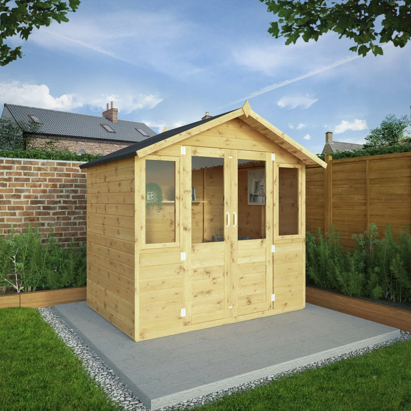 Mercia Wooden Traditional Summerhouse - 7 X 5ft 4 Mercia Wooden Traditional Summerhouse - 7 X 5ft - Image 2