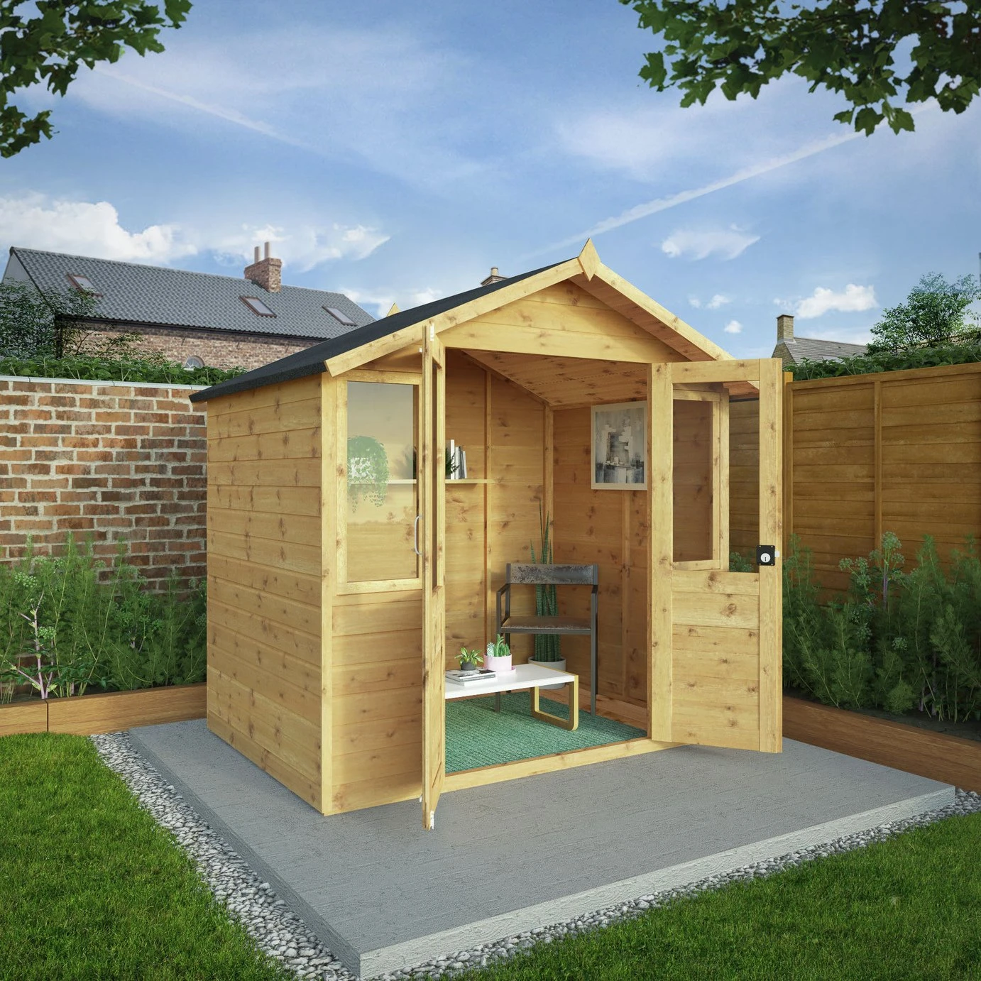Mercia Wooden Traditional Summerhouse - 7 X 5ft 5 Mercia Wooden Traditional Summerhouse - 7 X 5ft - Image 3
