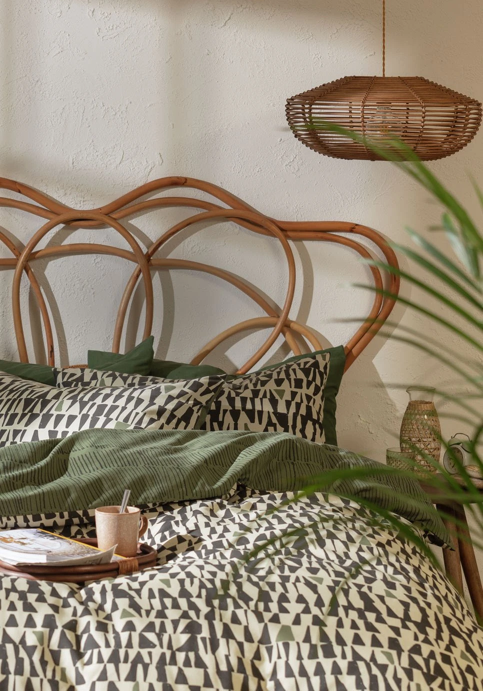 Habitat Asri Rattan Headboard - Double 6 Habitat Asri Rattan Headboard - Double - Image 4