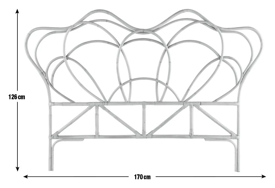Habitat Asri Rattan Headboard - Double 7 Habitat Asri Rattan Headboard - Double - Image 5