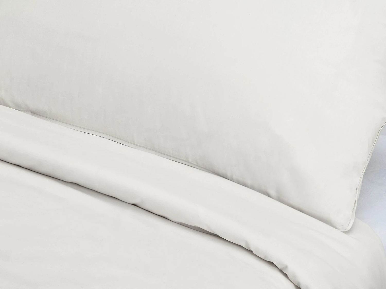 Habitat Cotton Rich Plain Cream Bedding Set - Single 4 Habitat Cotton Rich Plain Cream Bedding Set - Single - Image 2