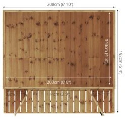 Mercia Wooden Traditional Summerhouse - 7 X 7ft -Bedding Promotion Store 8843599 R Z008A