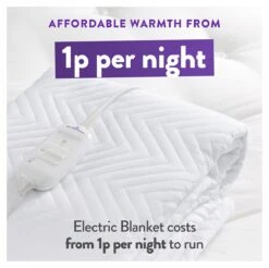 Slumberdown Warm And Cosy Electric Underblanket - Single -Bedding Promotion Store 8888602 R Z005A