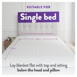 Slumberdown Warm And Cosy Electric Underblanket - Single -Bedding Promotion Store 8888602 R Z009A