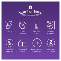 Slumberdown Warm And Cosy Electric Underblanket - Single -Bedding Promotion Store 8888602 R Z011A