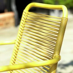 Habitat Ipanema 4 Seater Metal Garden Sofa Set - Yellow -Bedding Promotion Store 8893549 R Z010C