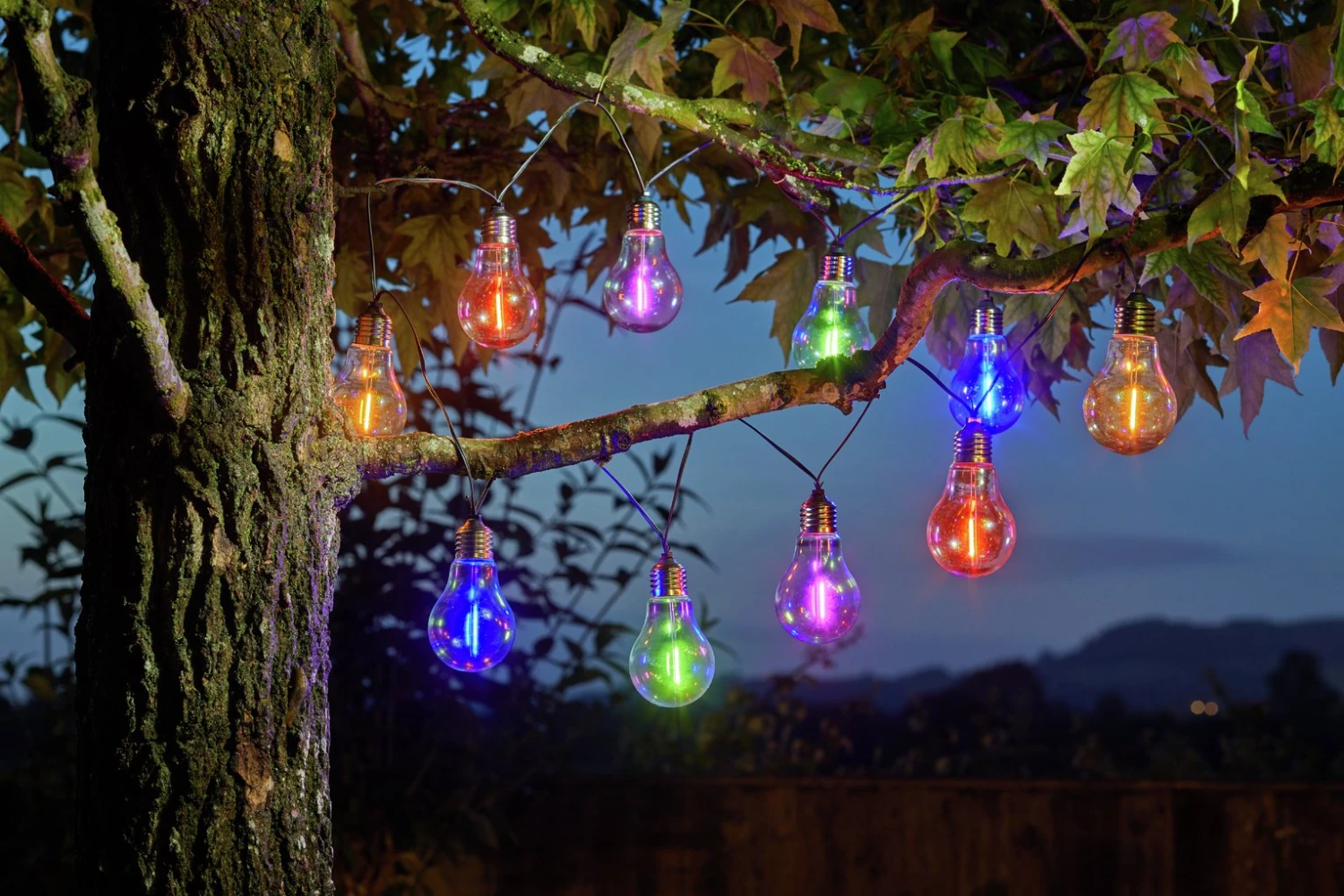 Habitat Neon Effect Bulb Solar String Lights 3 Habitat Neon Effect Bulb Solar String Lights