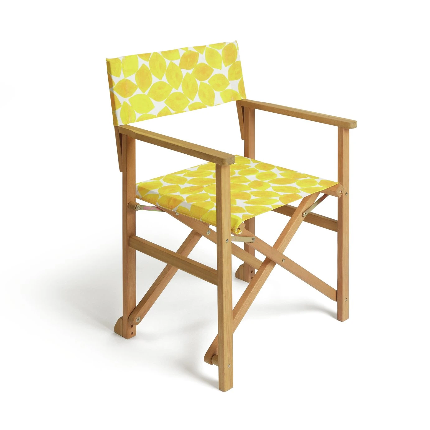 Habitat Folding Wooden Director Chair - Yellow 3 Habitat Folding Wooden Director Chair - Yellow