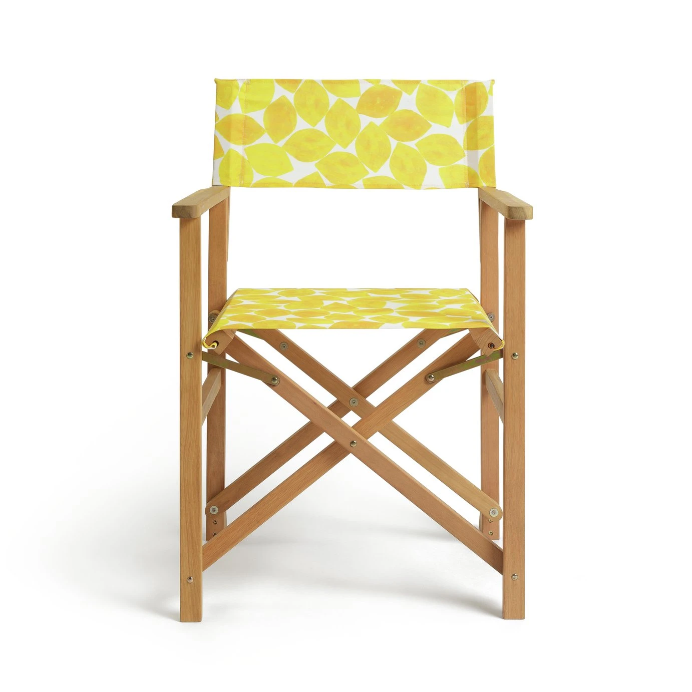 Habitat Folding Wooden Director Chair - Yellow 7 Habitat Folding Wooden Director Chair - Yellow - Image 5