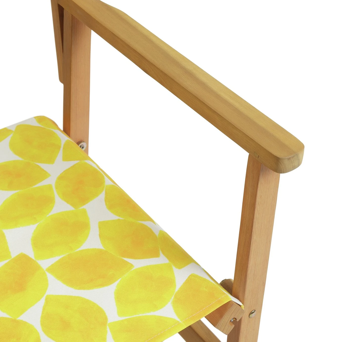 Habitat Folding Wooden Director Chair - Yellow 8 Habitat Folding Wooden Director Chair - Yellow - Image 6