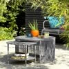 Habitat Ipanema Metal Garden Coffee Table - Grey -Bedding Promotion Store 8957045 R Z001A