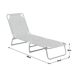 Habitat Folding Sun Lounger - Grey 18 Habitat Folding Sun Lounger - Grey -Bedding Promotion Store 8973438 R E001