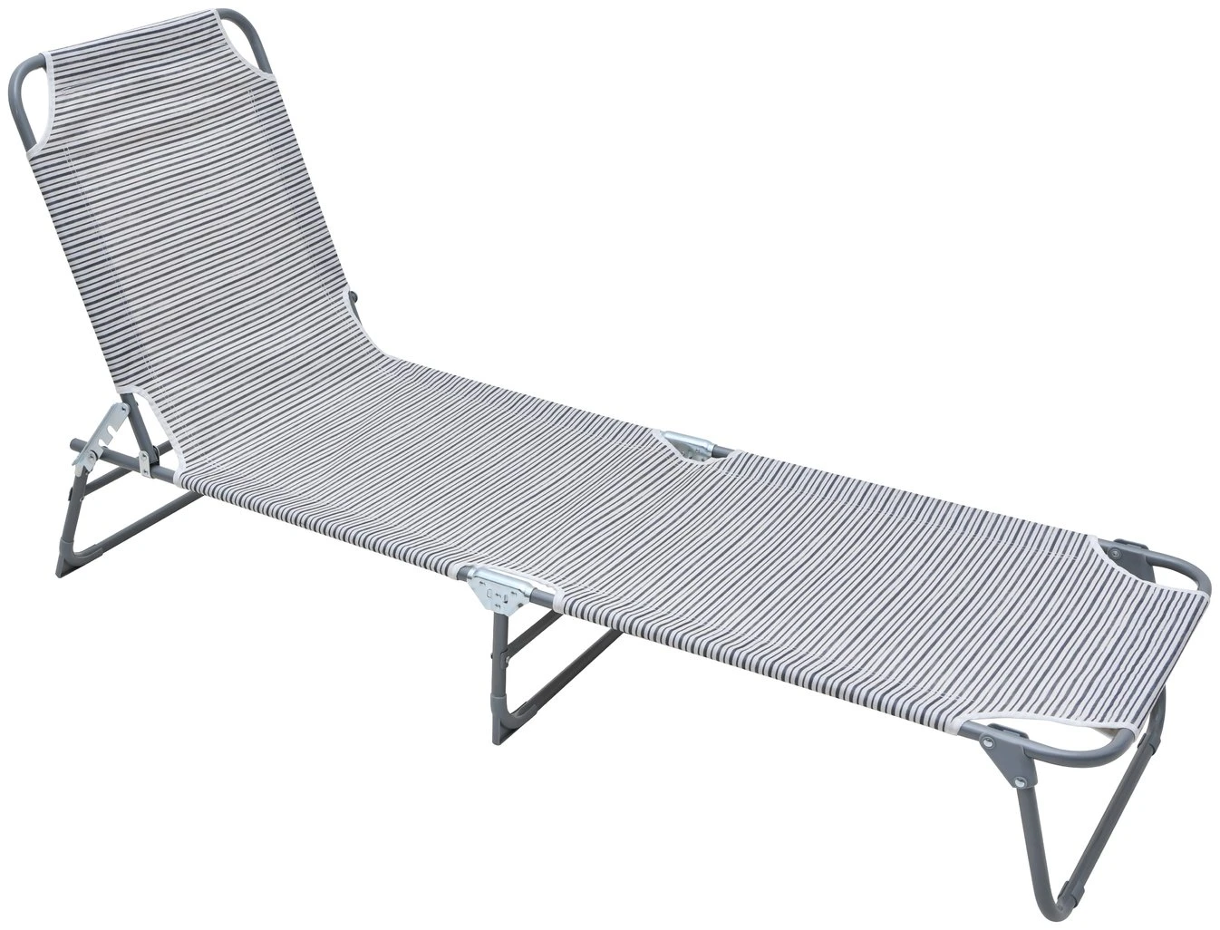 Habitat Folding Sun Lounger - Grey 3 Habitat Folding Sun Lounger - Grey