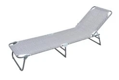 Habitat Folding Sun Lounger - Grey 19 Habitat Folding Sun Lounger - Grey -Bedding Promotion Store 8973438 R Z002A