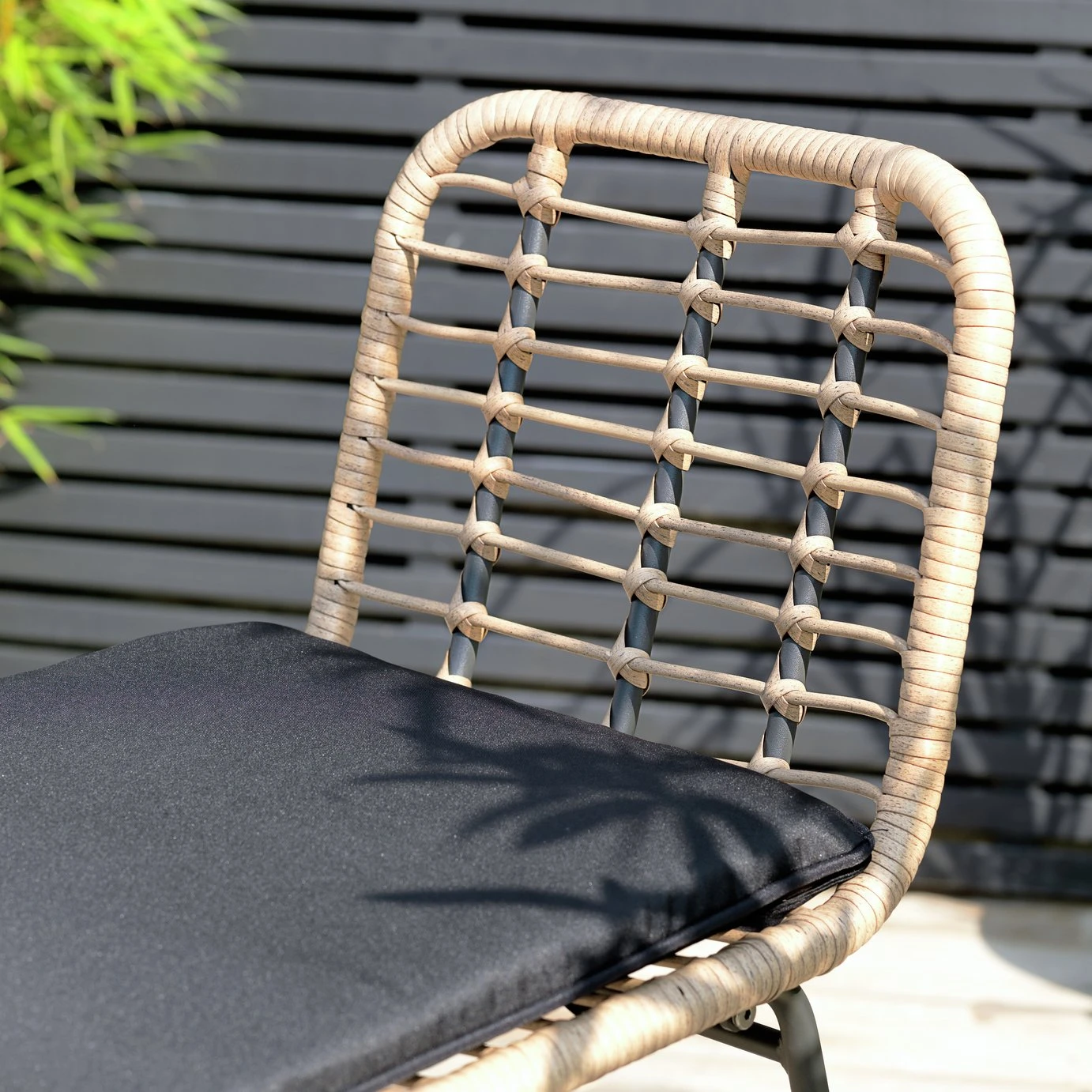 Habitat 2 Seater Bamboo Garden Bar Bistro Set 11 Habitat 2 Seater Bamboo Garden Bar Bistro Set - Image 9