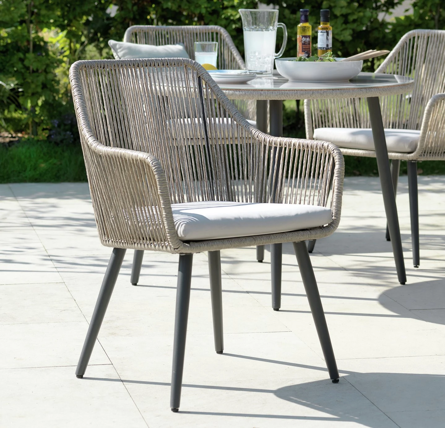 Habitat Malta 4 Seater Rattan Effect Patio Set - Natural 9 Habitat Malta 4 Seater Rattan Effect Patio Set - Natural - Image 7