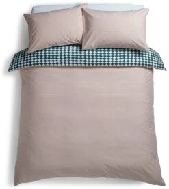 Habitat Cotton Scallop Teal Reversible Bedding Set - Double -Bedding Promotion Store 8985684 R Z004A