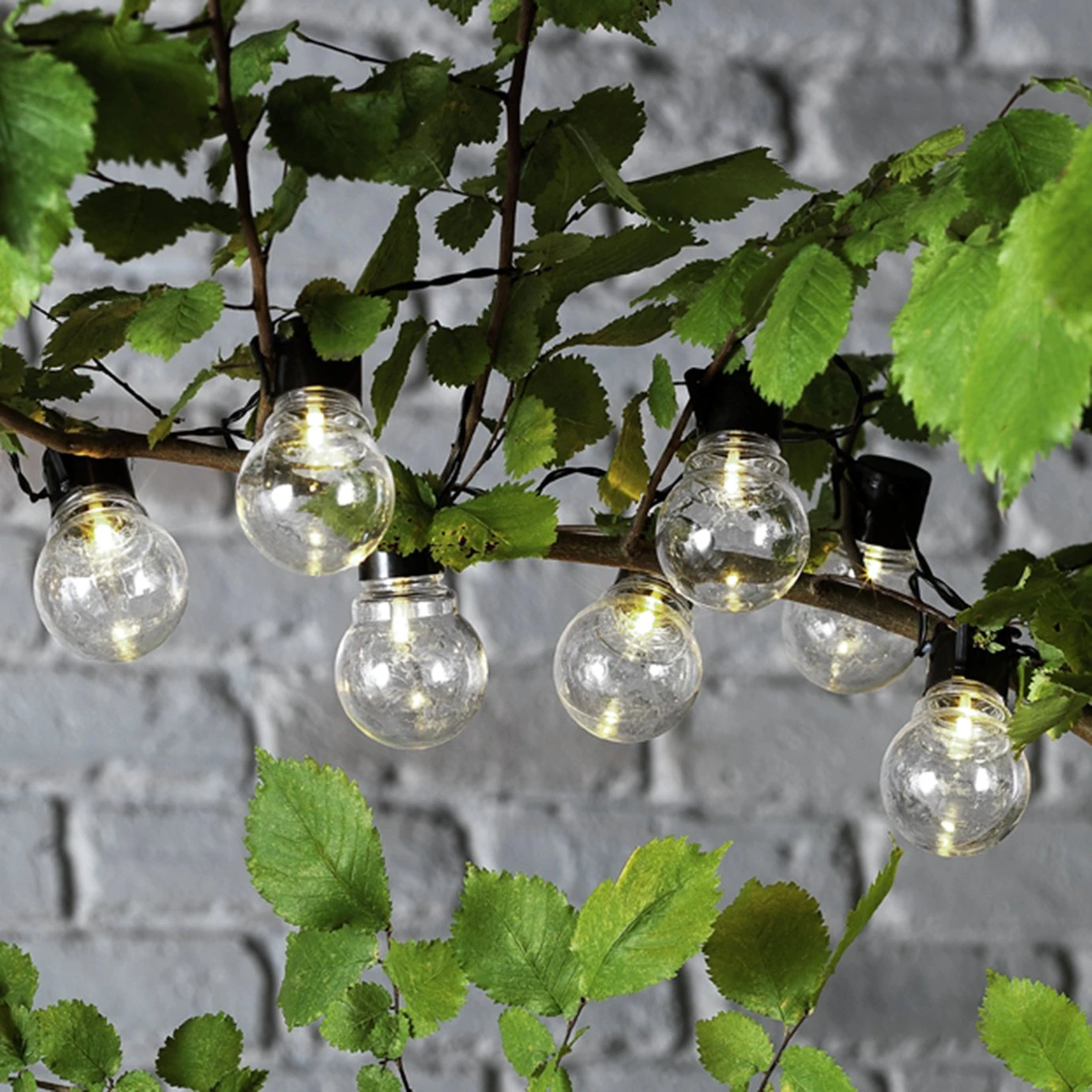 Habitat 20 Warm White Festoon Solar Lights 3 Habitat 20 Warm White Festoon Solar Lights