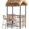 Habitat Beach Bar Gazebo With Stools - Natural 2 Habitat Beach Bar Gazebo With Stools - Natural -Bedding Promotion Store 9139941 R Z001A