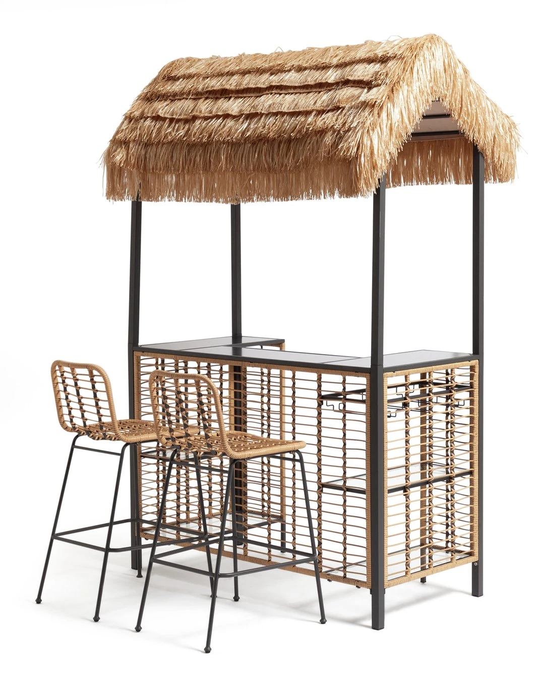 Habitat Beach Bar Gazebo With Stools - Natural 3 Habitat Beach Bar Gazebo With Stools - Natural
