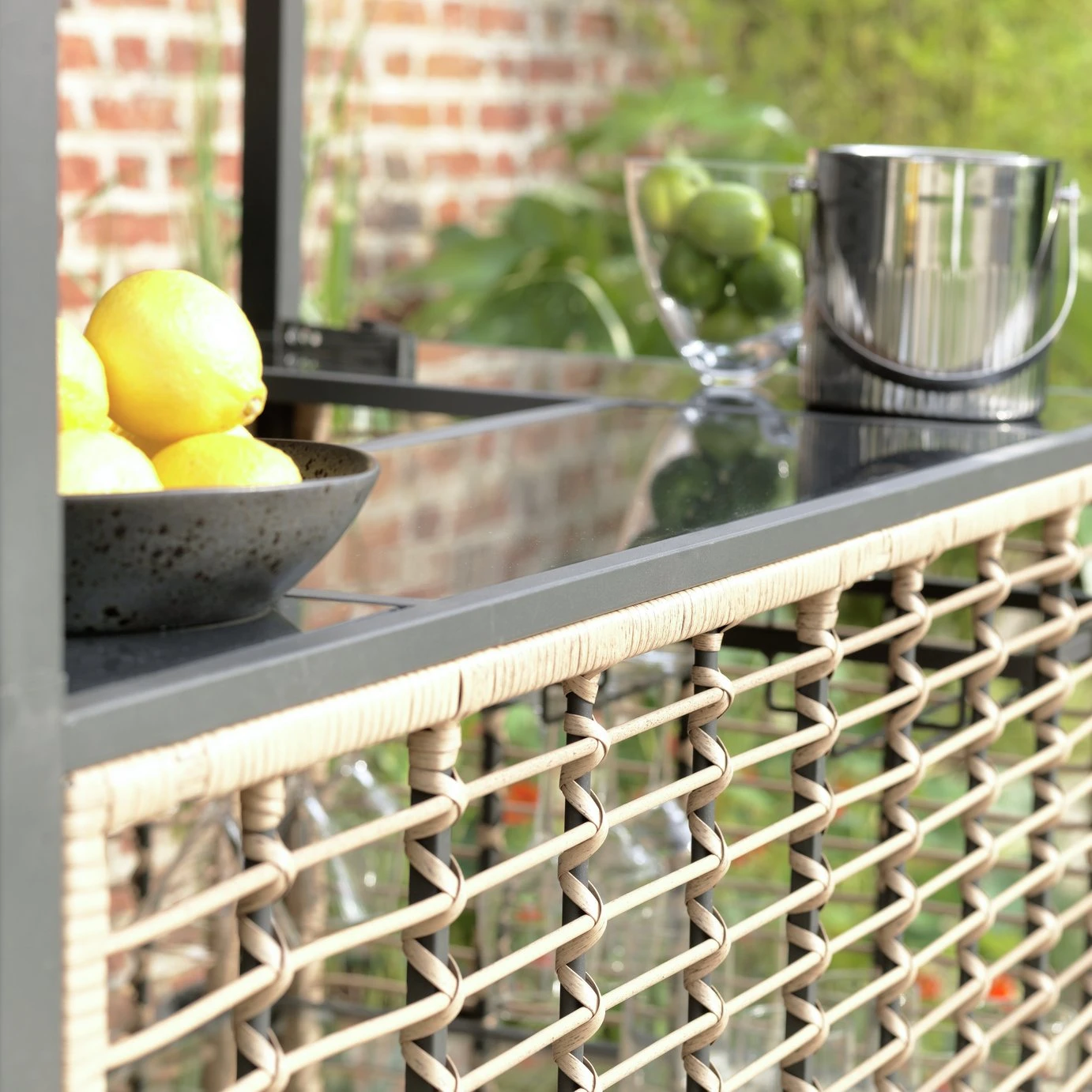 Habitat Beach Bar Gazebo With Stools - Natural 10 Habitat Beach Bar Gazebo With Stools - Natural - Image 8